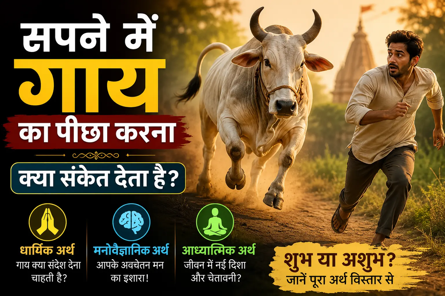 सपने में गाय का पीछा करना क्या संकेत देता है? जानें पूरा अर्थ