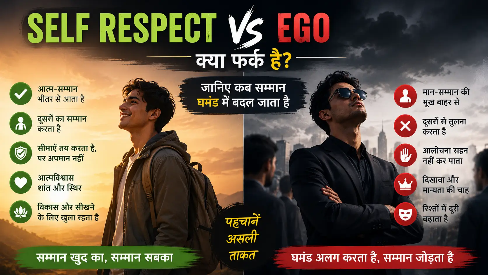 Self Respect और Ego में क्या फर्क है? जानिए कब सम्मान घमंड में बदल जाता है